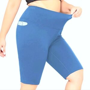 Comfortable Blue Women's Bike Shorts